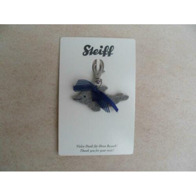 3 mooie originele Steiff vilten sleutelhangers