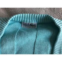 Lacoste Vintage Trui Turquoise Maat S/M
