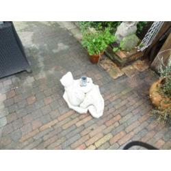 Parasol steun beton Beertjes op wielen [kunnen eraf]