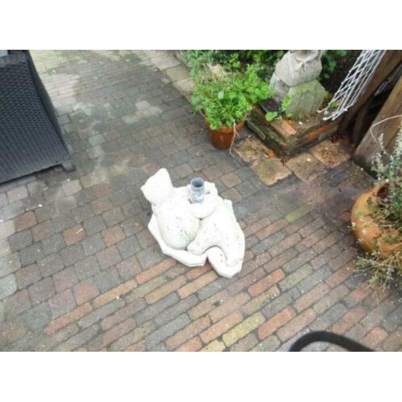 Parasol steun beton Beertjes op wielen [kunnen eraf]