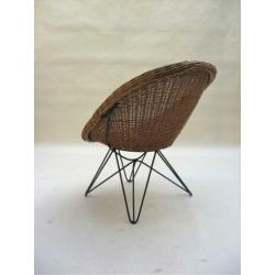 Fauteuil '60s ( riet ) Retro/Vintage/Design