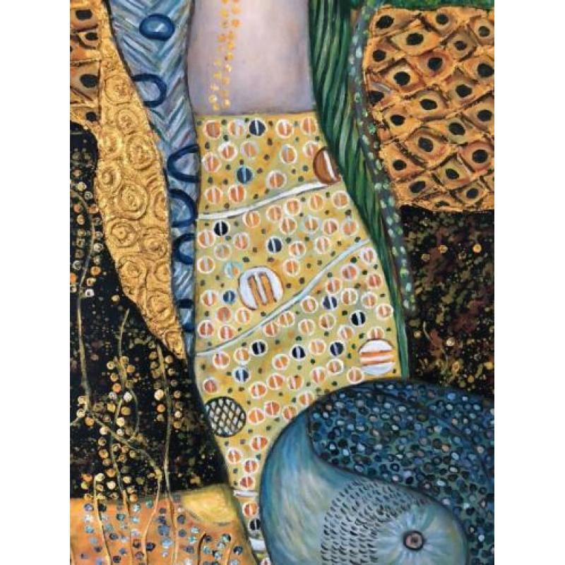 Lempicka Serpents schilderij 100x 50 handgeschilderd