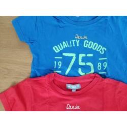 Set jongens t-shirts maat 116/122
