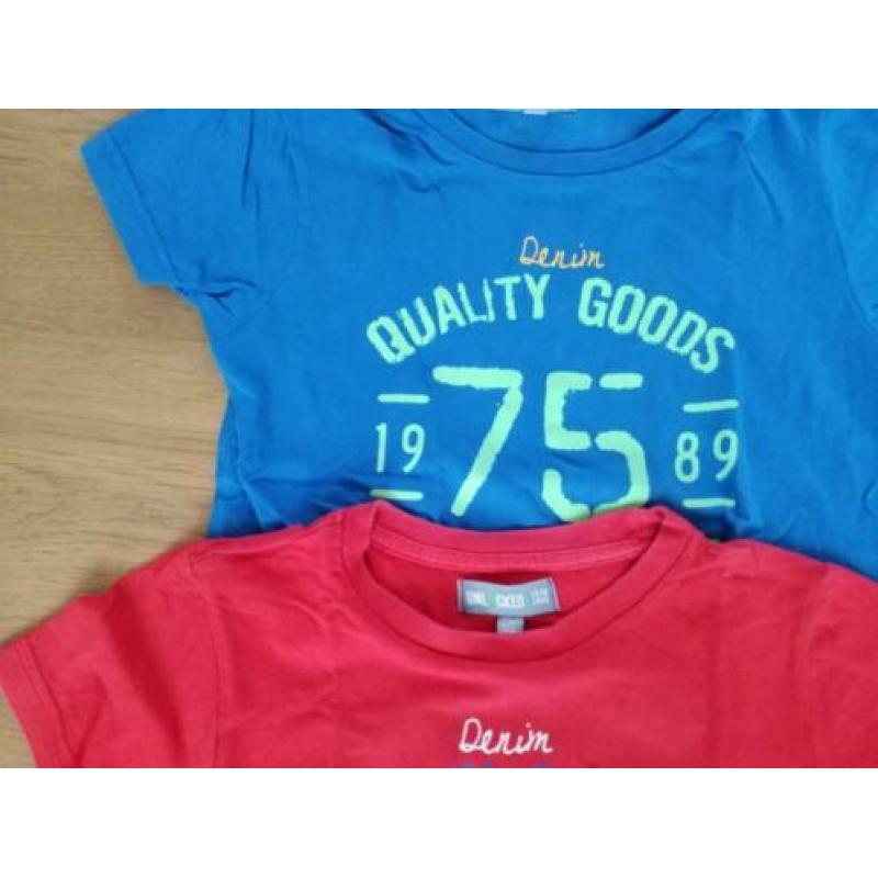 Set jongens t-shirts maat 116/122