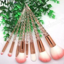 50.NIEUW set 8st. Eenhoorn Make-up kwasten Make up goud rose