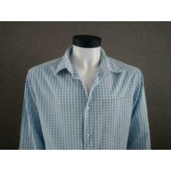 Leuk Mexx overhemd. Blauw Wit geblokt motief. Maat XL.