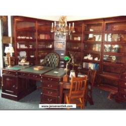 Kijk bureau buro chesterfield mahonie teak nu v.a. €454,55