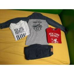 Mooi Blue Seven set maat 116