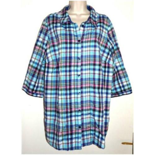 Canda geblokte blouse maat 48/50 (XXL)