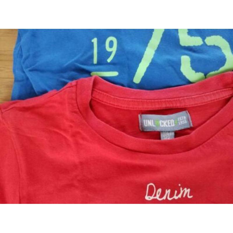Set jongens t-shirts maat 116/122