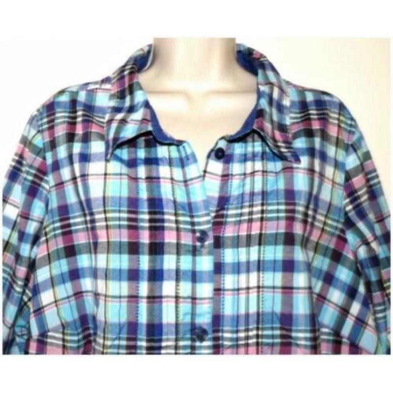 Canda geblokte blouse maat 48/50 (XXL)