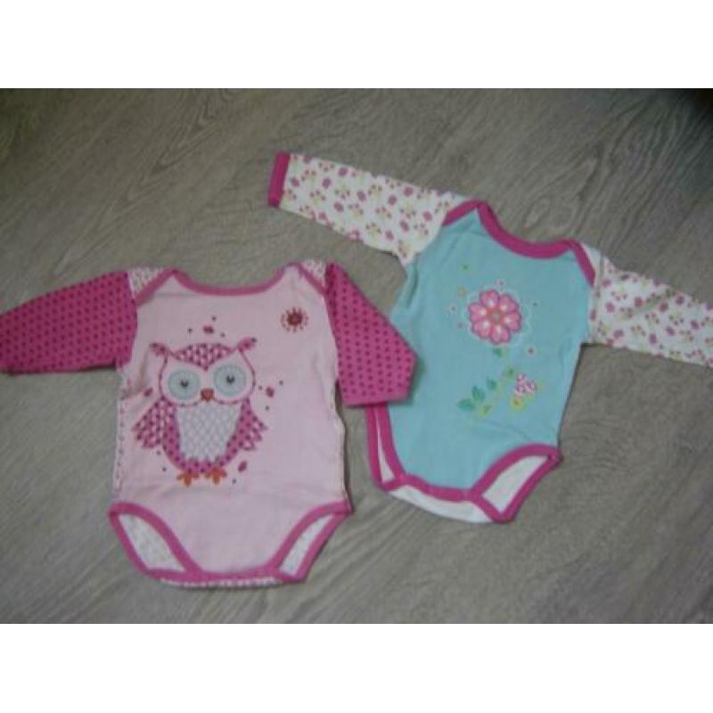 rompers 50/56, 56, 56/62 : 8 stuks