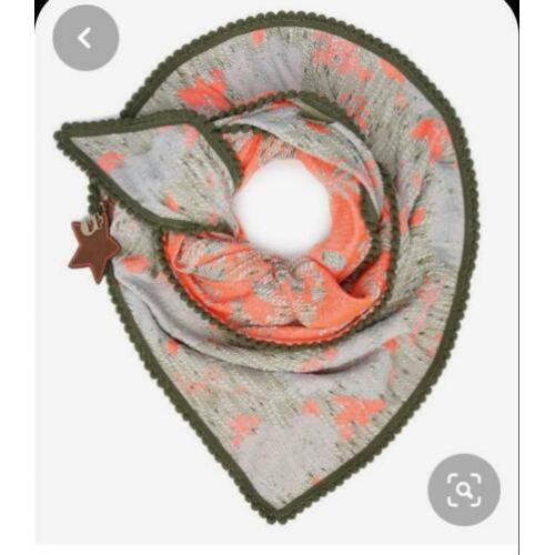 POM Amsterdam sjaal Blossom Orange zgan