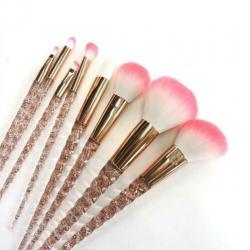 50.NIEUW set 8st. Eenhoorn Make-up kwasten Make up goud rose