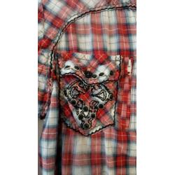 Apart geruite blouse