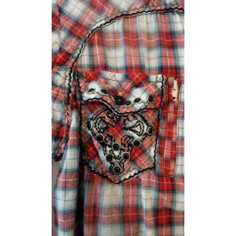 Apart geruite blouse