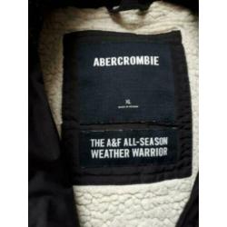 Zwarte Abercrombie and Fitch jas