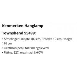 Zo goed als nieuwe hanglamp met lampen