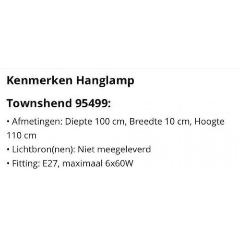 Zo goed als nieuwe hanglamp met lampen