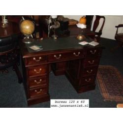 Kijk bureau buro chesterfield mahonie teak nu v.a. €454,55