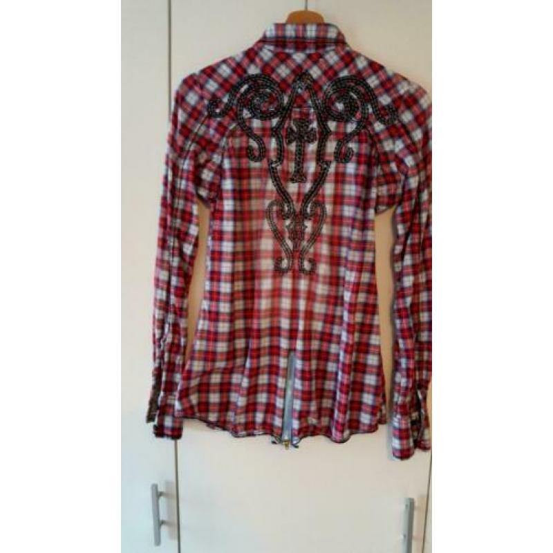 Apart geruite blouse