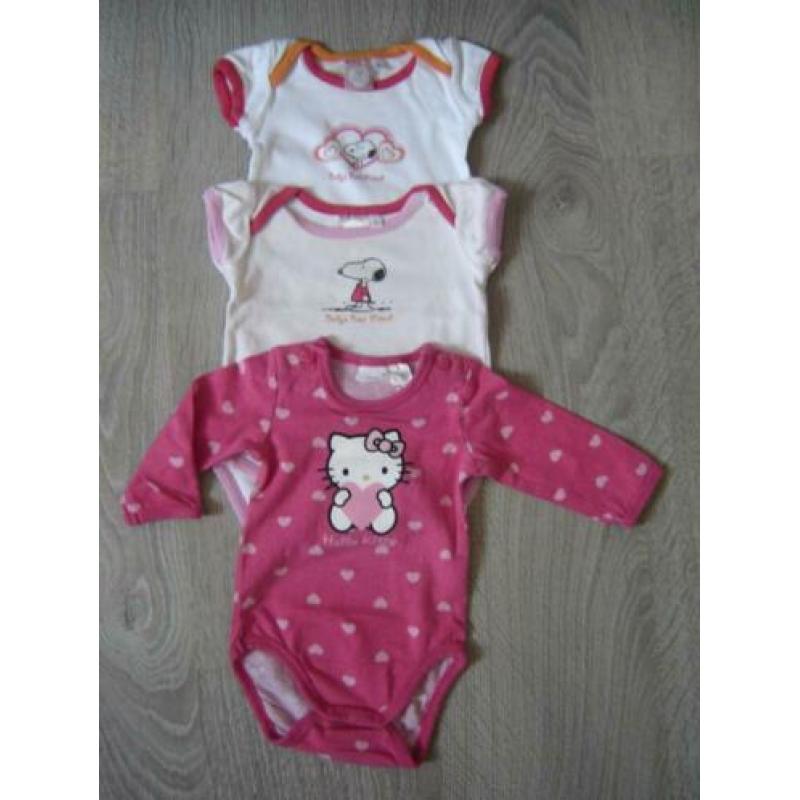 rompers 50/56, 56, 56/62 : 8 stuks