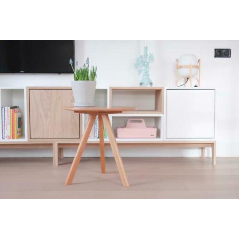 Nieuw Muuto stacked module kast tvmeubel eiken wit wandkast