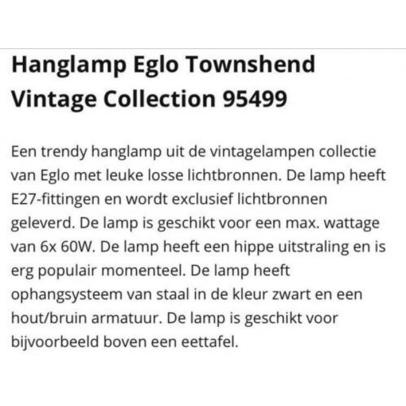 Zo goed als nieuwe hanglamp met lampen