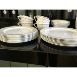 Mepal damast zeer complete melamine serviesset
