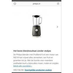 Defecte blender voor onderdelen