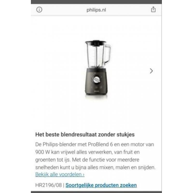 Defecte blender voor onderdelen