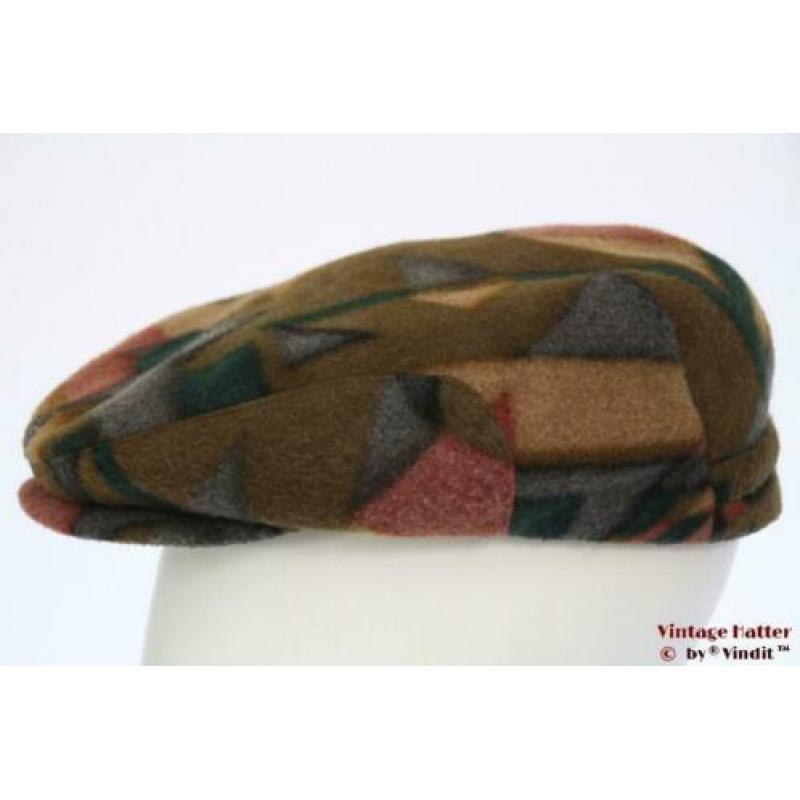 Vintage flatcap Platte pet Inter Sportsman meerkleurig 58