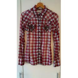 Apart geruite blouse
