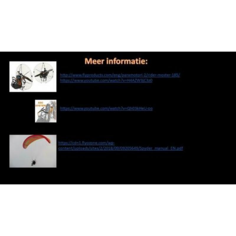 Paramotor Fly products Rider Moster 185/Ozone Spyder2 (26m3)