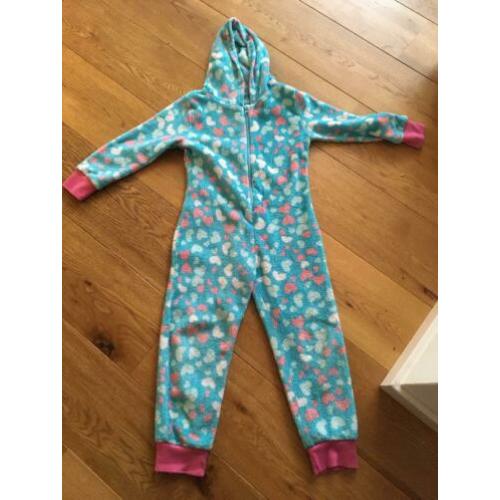 Onesie 3 x 122/128 troetelbeer giraf hartjes