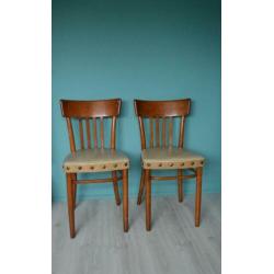 2 stuks vintage stoelen