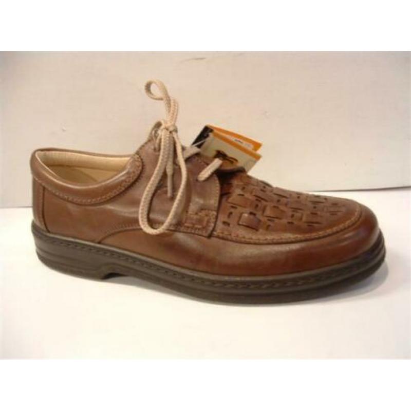 Bruin leren veterschoen 41