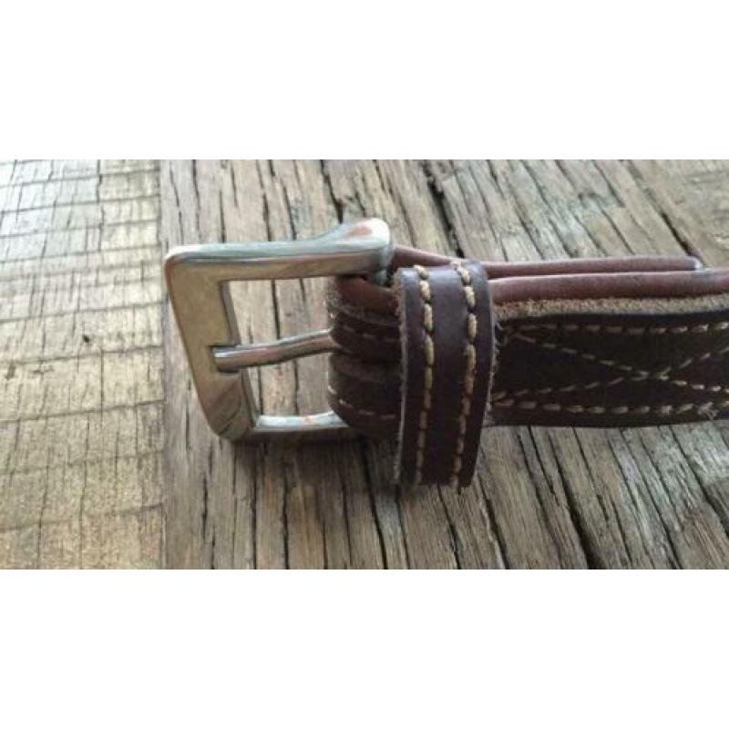 Leren hondenhalsband bruin
