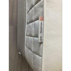 Boxspring IKEA 160x200cm lichtgrijs/beige in nette staat