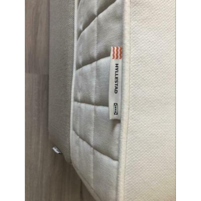 Boxspring IKEA 160x200cm lichtgrijs/beige in nette staat