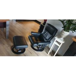 Stress less relaxstoel met kruk