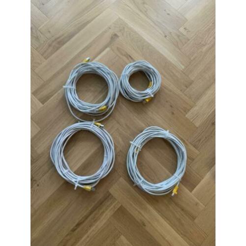 Lan internet ethernet kabel categorie 5 10 meter 4 stuks