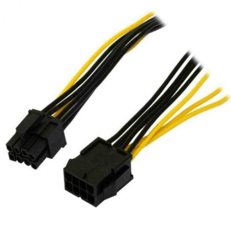 8pin naar 8 Pin PCI Express PCIe Power Verlengkabel ZGAN