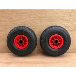Luchtbanden 3.00-4 (260X85) met metalen velg
