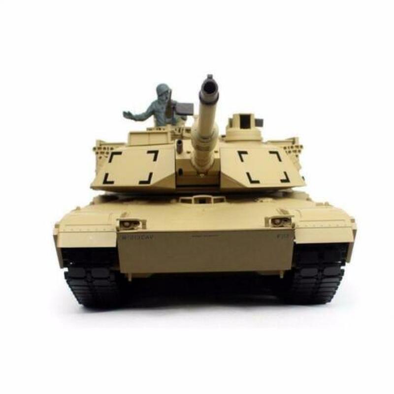 RC tank 1/16 RC M1A2 Abrams sand BB+IR 2.4GHz met schietfunc