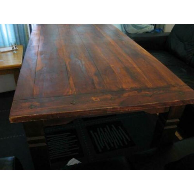 teak houten tafel 180 x 90