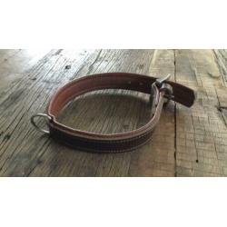 Leren hondenhalsband bruin
