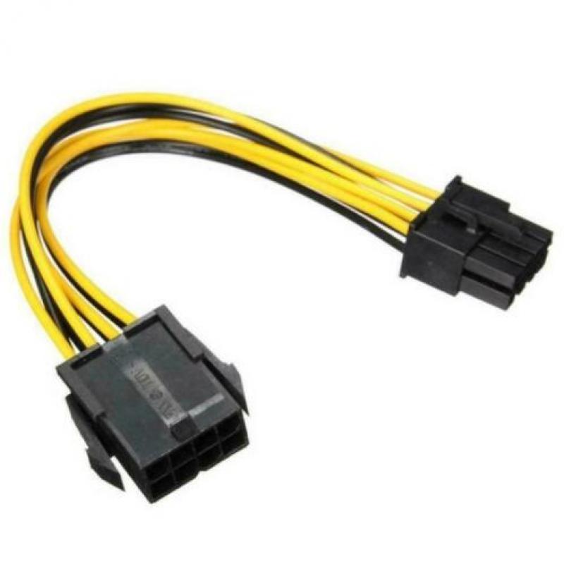 8pin naar 8 Pin PCI Express PCIe Power Verlengkabel ZGAN