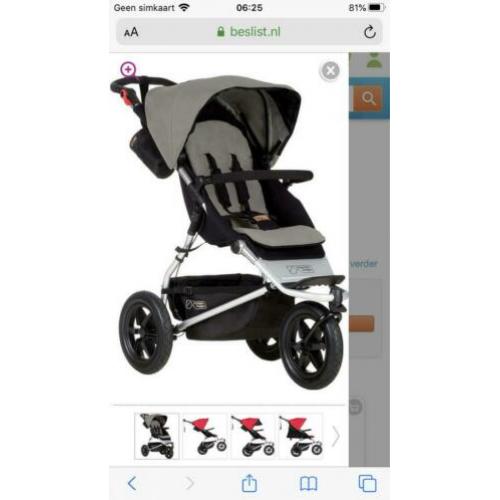 Wandelwagen Urban Jungle, One Tree Hill zwart