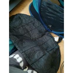 Deryan baby travel tentje turquoise